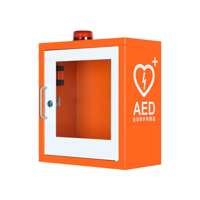 INDOOR USE First Aid Metal Box Alarm System Wall Mounted AED Cabinet and Strobe Light