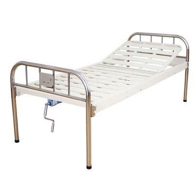 Manufacturer Two Crank Adjustable Chinese Manual Adjustable Stainless Steel Bed Medical Hospital Bed